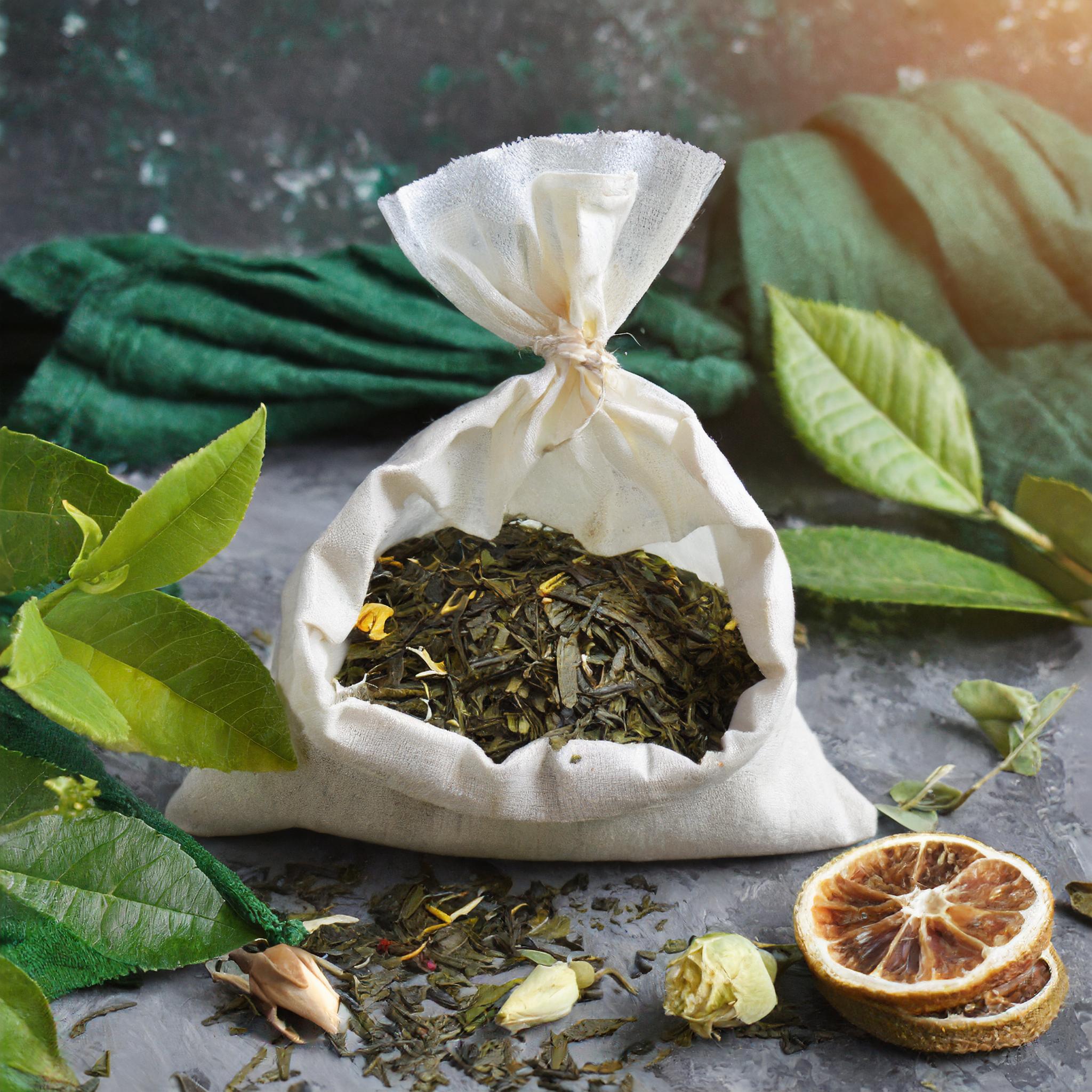 Firefly Sachet de thé en vrac sur le thème de la santé et du bien être emballage écologique, ambianc