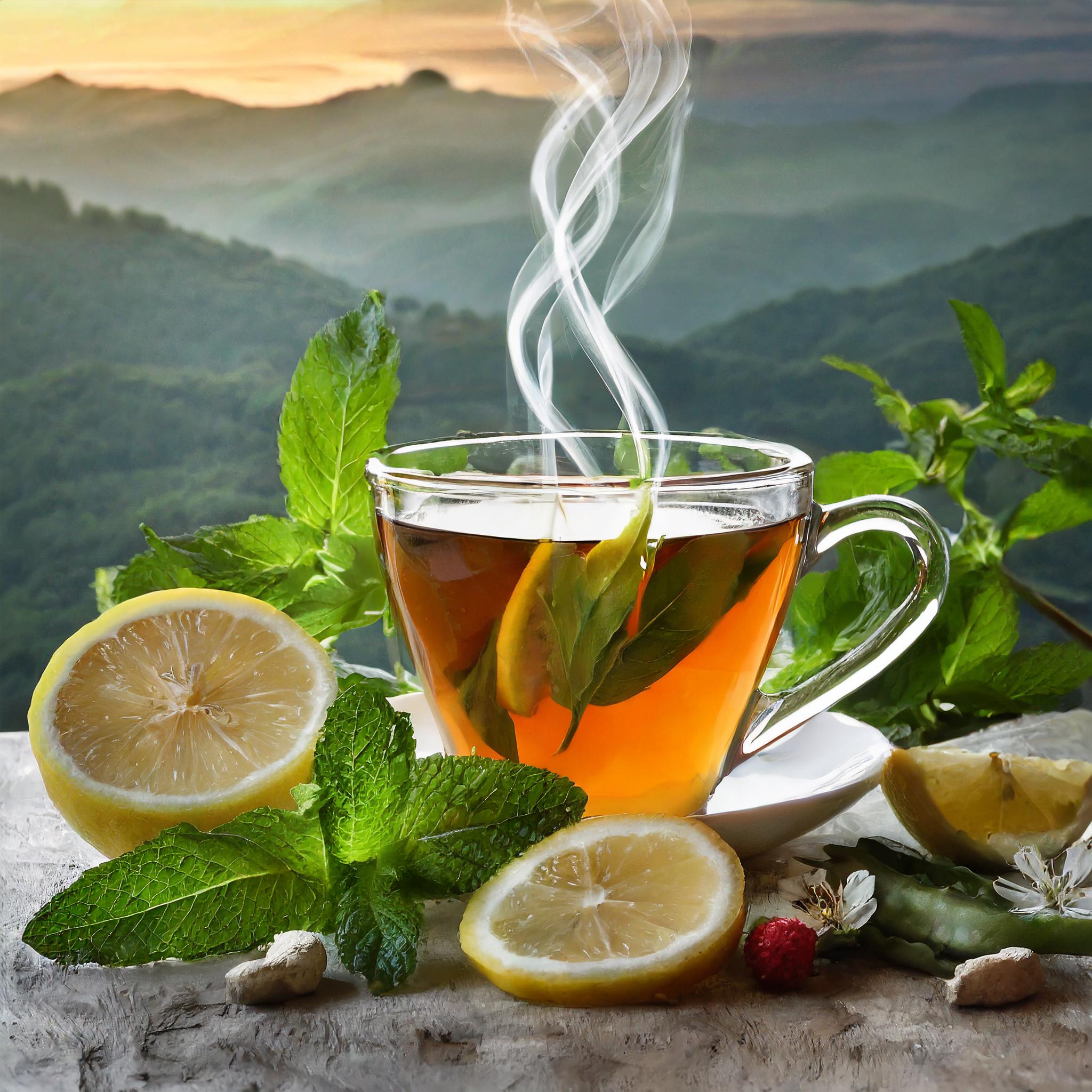 Thé Detox Nathéra - effet Tasse de thé naturel detox aux plantes et aux effet énergisants